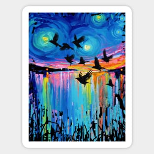 Murder At Sunset Sticker